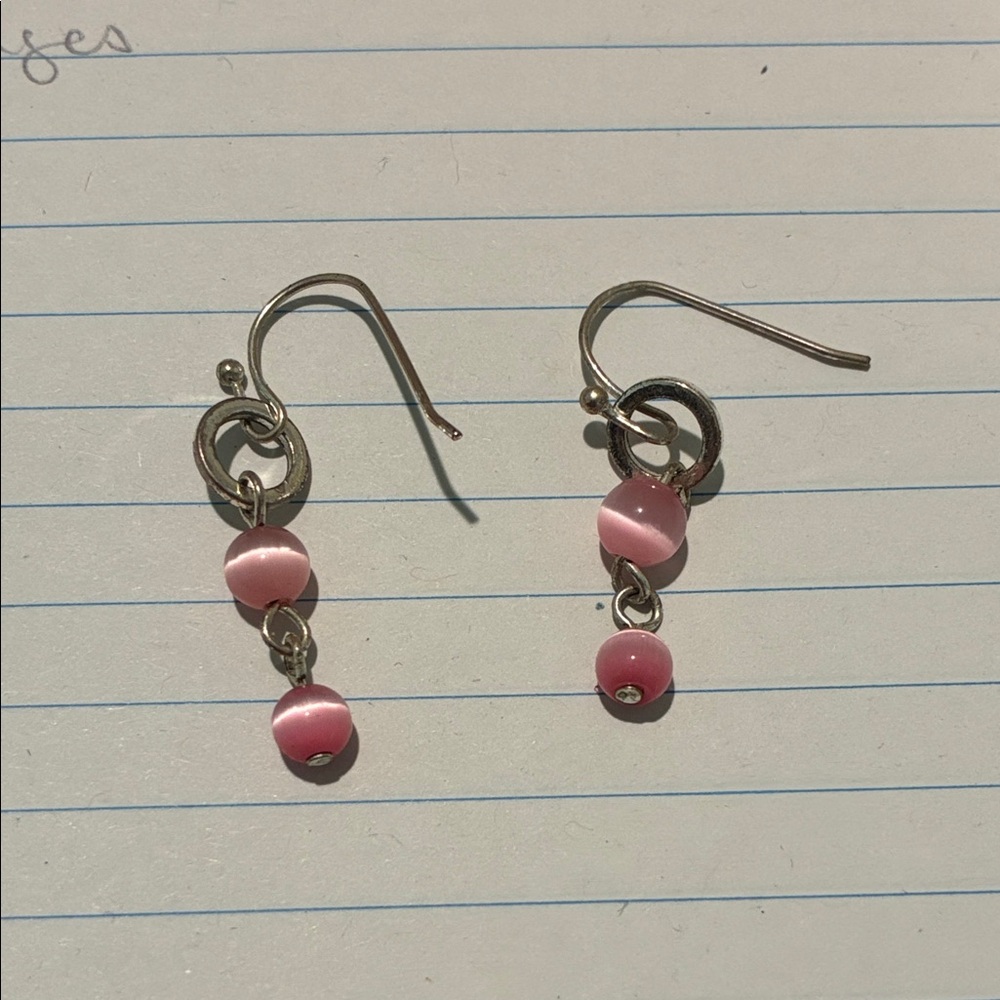 Pink Dangle Earrings